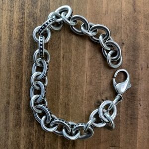 James Avery Beaded Cable Charm Bracelet